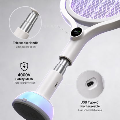 Raquette Moustiques Rechargeable
